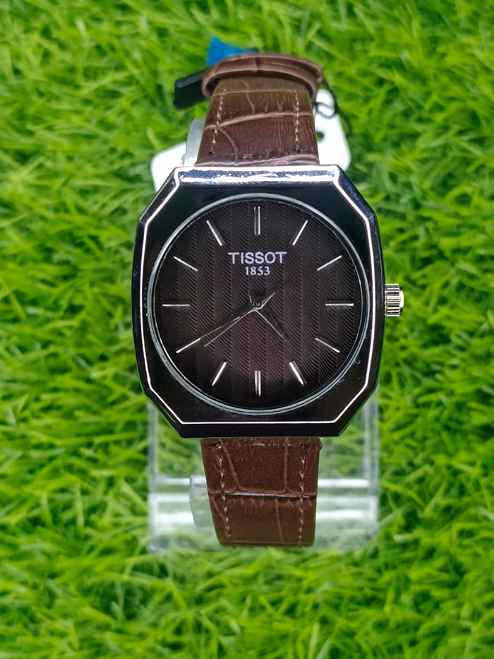 Men’s Luxury Watch – Brown Leather Strap | Brown Tissot Dial