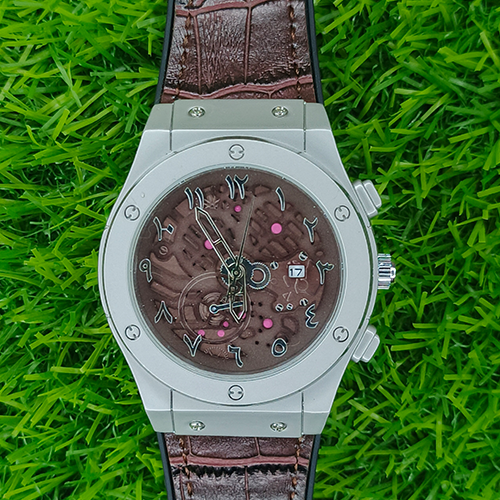 Hublot Luxury Watch – Brown Leather Strap | Elegant Dial