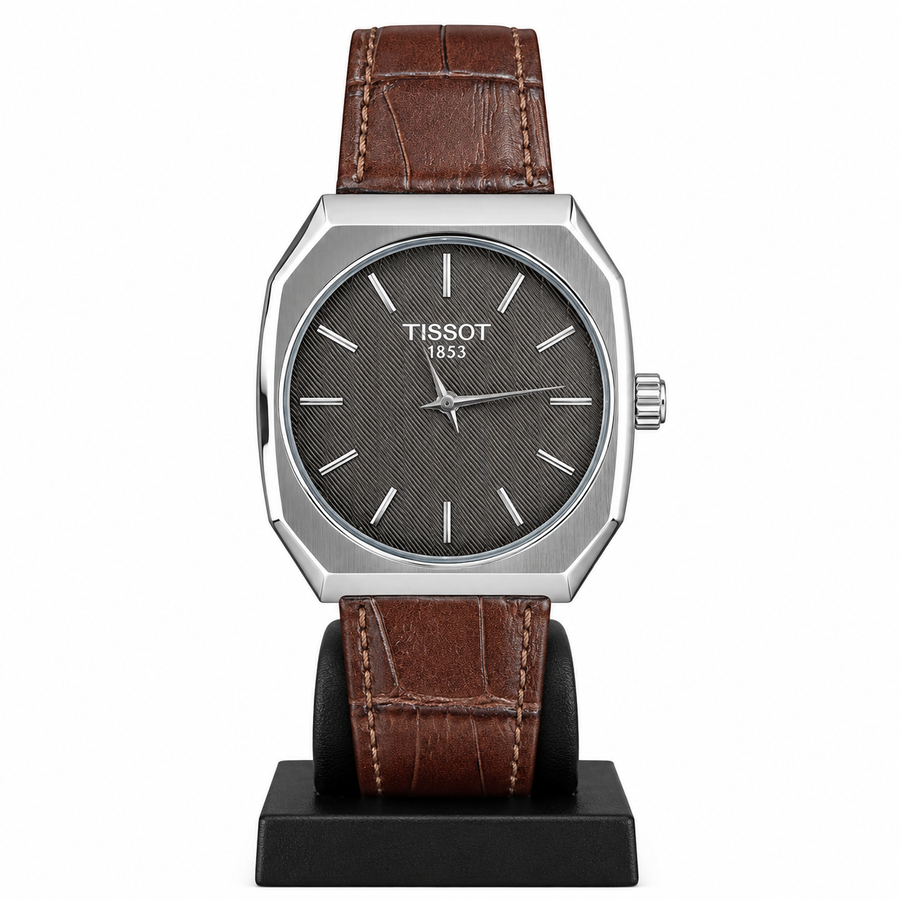 Men’s Luxury Watch – Brown Leather Strap | Brown Tissot Dial